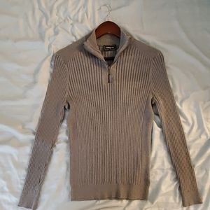 Express half zip pullover sweater